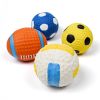 Squeaky Dog Toys; Natural Latex Rubber Dog Balls;  Soft ;  Bouncy & Durable for Small Medium Dogs Puppy Interactive Chew Sound Fetch Play - Small late