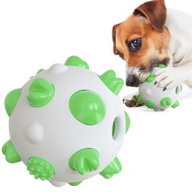 Pet Dog Toy Interactive Chew Toy Non Toxic Bite Resistant Rubber Ball - Green