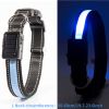 Solar And USB Rechargeable Light Up Pet Collar Waterproof LED Dog & Cat Collars For Night Walking - Blue - L