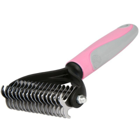 Professional Pet Tool Grooming Brush For Pet Dog Cat Deshedding Tool  - Pink - Pet Grooming Tool