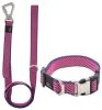 Pet Life 'Escapade' Outdoor Series 2-in-1 Convertible Dog Leash and Collar - Pink - Large