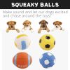 Squeaky Dog Toys; Natural Latex Rubber Dog Balls;  Soft ;  Bouncy & Durable for Small Medium Dogs Puppy Interactive Chew Sound Fetch Play - Small late