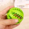 Pet Dog Toy Interactive Rubber Balls Pet Dog Cat Puppy Chew Toys Ball Teeth Chew Toys Tooth Cleaning Food Balls Hond Spel - Green-6cm