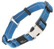 Pet Life 'Advent' Outdoor Series 3M Reflective 2-in-1 Durable Martingale Training Dog Leash and Collar - Blue - Medium