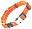 Pet Life 'Advent' Outdoor Series 3M Reflective 2-in-1 Durable Martingale Training Dog Leash and Collar - Orange - Small