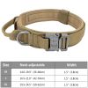 Tactical Pet Collar; Dog Collar With Handle; Military Heavy Duty Dog Collars For Medium Large Dogs - Military Blue - XL