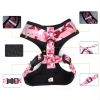 4Pcs Set Reflective No Pull Dog & Cat Harness Collar Leash With Dog Poop Bag For Small Medium Dog - Pink - L