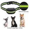 Anti-Bark Dog Collar IP67 Waterproof Beep Electric Shock Rechargeable - Black