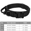 Tactical Pet Collar; Dog Collar With Handle; Military Heavy Duty Dog Collars For Medium Large Dogs - black - L