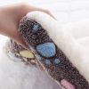 Pet Winter Cushion For Indoor Dogs & Cats; Anti-slip Warm Cat Bed With Paw Pattern; Cute Pet Bed Mat - M