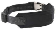 Pet Life 'Geo-prene' 2-in-1 Shock Absorbing Neoprene Padded Reflective Dog Leash and Collar - Black - Large