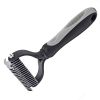 Professional Pet Tool Grooming Brush For Pet Dog Cat Deshedding Tool  - Gray - Pet Grooming Tool