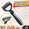 Professional Pet Tool Grooming Brush For Pet Dog Cat Deshedding Tool  - Gray - Pet Grooming Tool