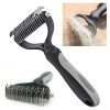 Professional Pet Tool Grooming Brush For Pet Dog Cat Deshedding Tool  - Gray - Pet Grooming Tool