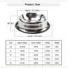 Pet Feeding Bowls Stainless Steel Non-slip Dog Bowl Durable Anti-fall Cat Puppy Feeder For Dogs Teddy Golden Retriever - blue