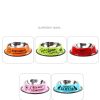 Pet Feeding Bowls Stainless Steel Non-slip Dog Bowl Durable Anti-fall Cat Puppy Feeder For Dogs Teddy Golden Retriever - orange