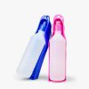 250/500ml Dog Water Bottle Feeder With Bowl Plastic Portable Water Bottle Pets Outdoor Travel Pet Drinking Water Feeder - Pink - 250ML