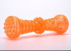 dog Squeak Toys Tpr sounder dog toy strong bite resistant dog bone molar dog toy Sounding Bone Toy - orange - large